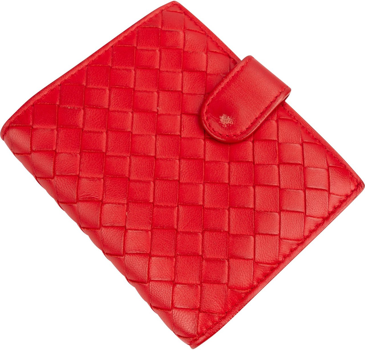 Bottega Veneta Intrecciato Bifold Wallet Rood