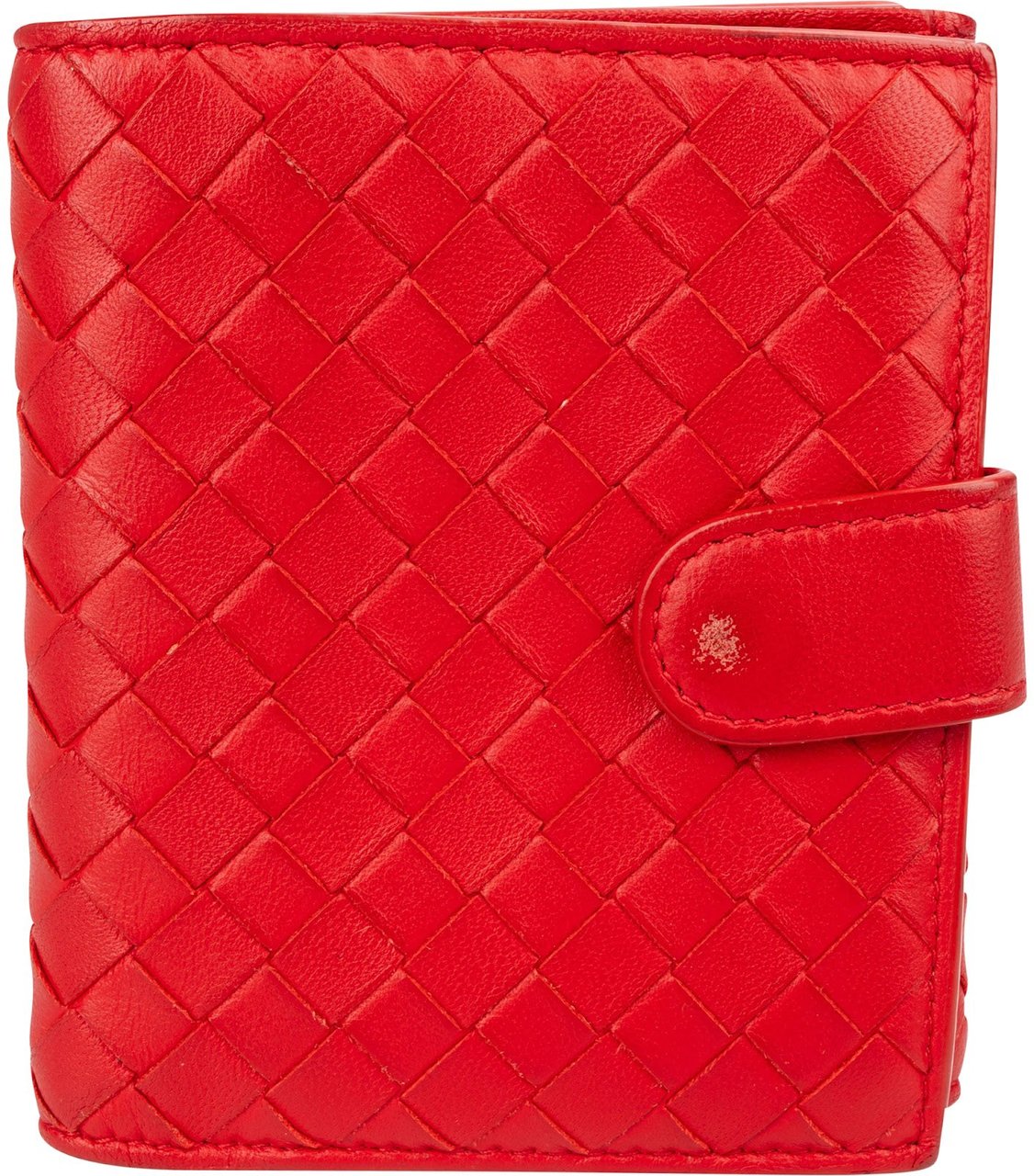 Bottega Veneta Intrecciato Bifold Wallet Rood