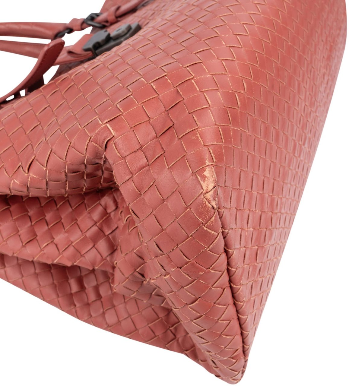 Bottega Veneta Intrecciato Leather Roma Tote Handbag Divers