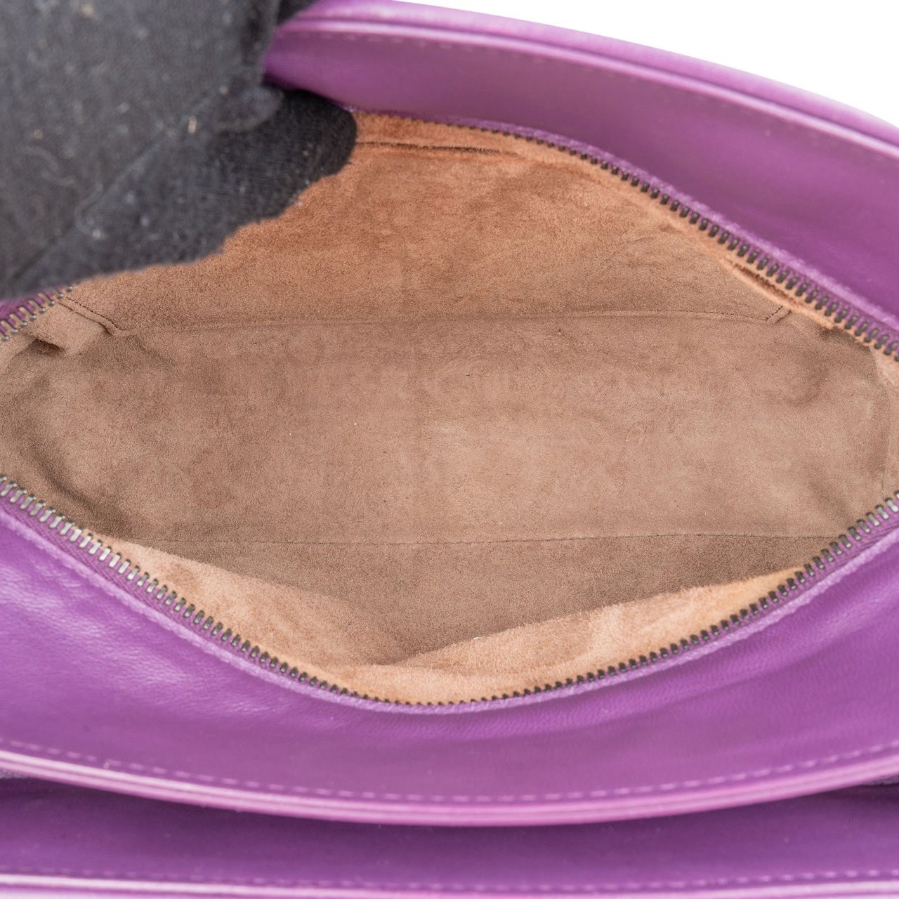 Bottega Veneta Intrecciato Nappa Leather Baby Roma Handbag Paars