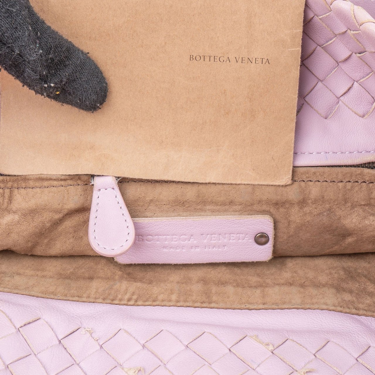 Bottega Veneta Intrecciato Nappa Leather Garda Hobo Shoulder Bag Paars