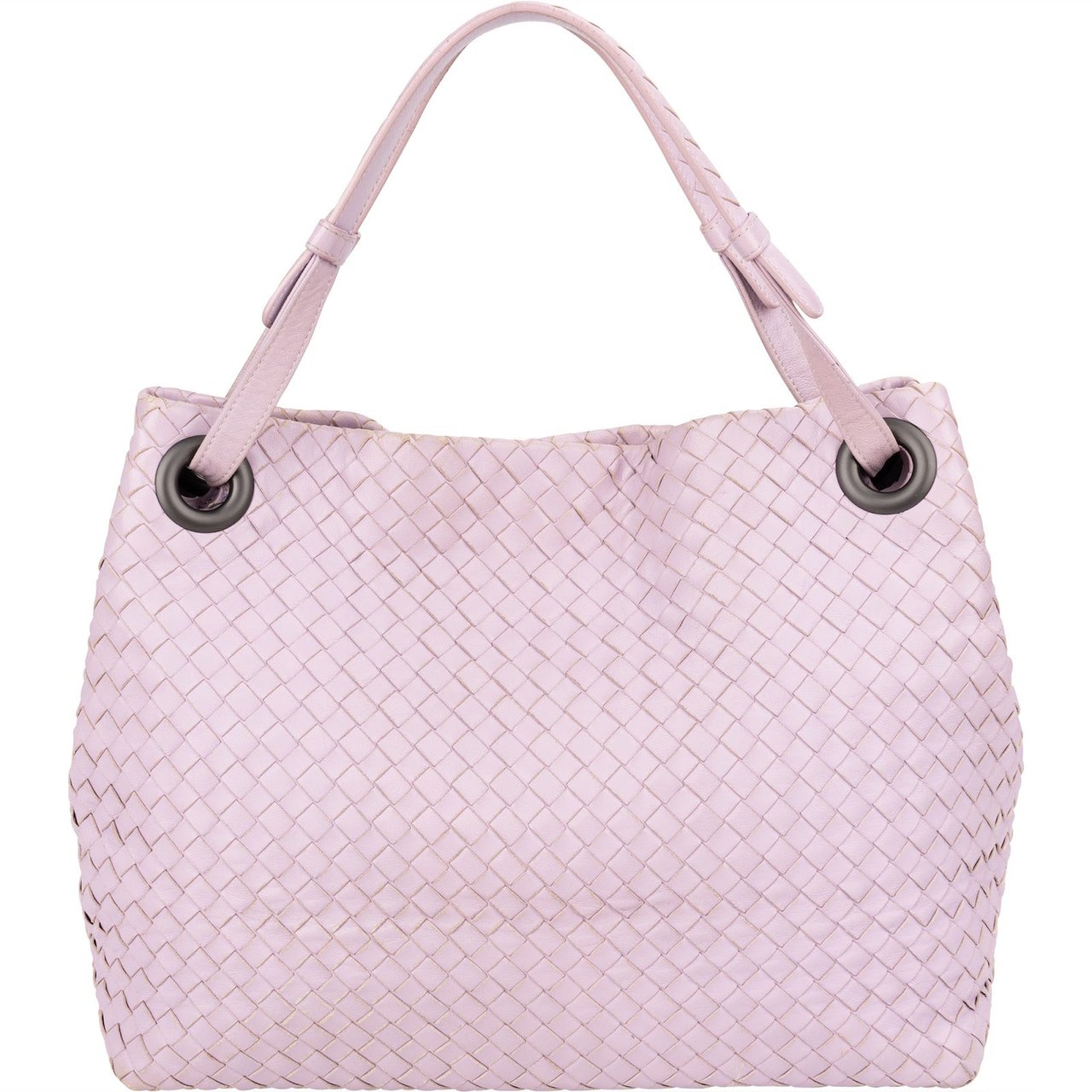 Bottega Veneta Intrecciato Nappa Leather Garda Hobo Shoulder Bag Paars