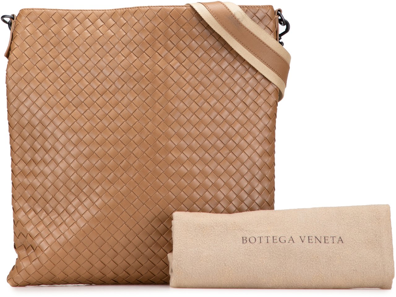 Bottega Veneta Nappa Intrecciato Crossbody Bruin