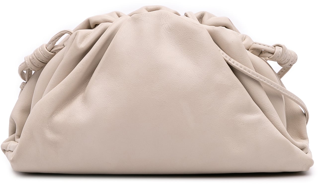 Bottega Veneta Lambskin The Mini Pouch Crossbody Bruin