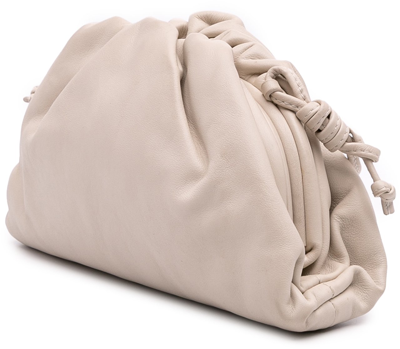 Bottega Veneta Lambskin The Mini Pouch Crossbody Bruin