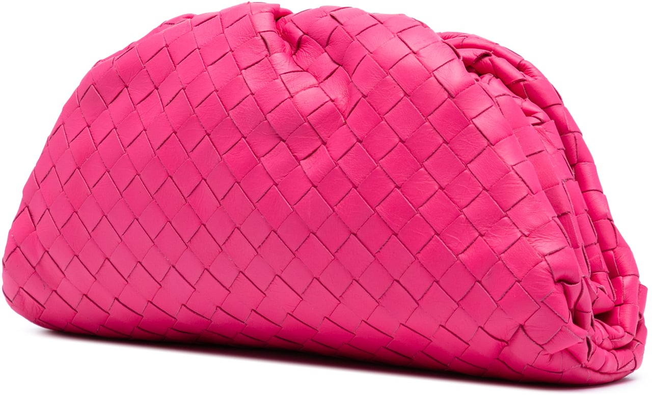 Bottega Veneta Nappa Intrecciato The Mini Pouch Roze