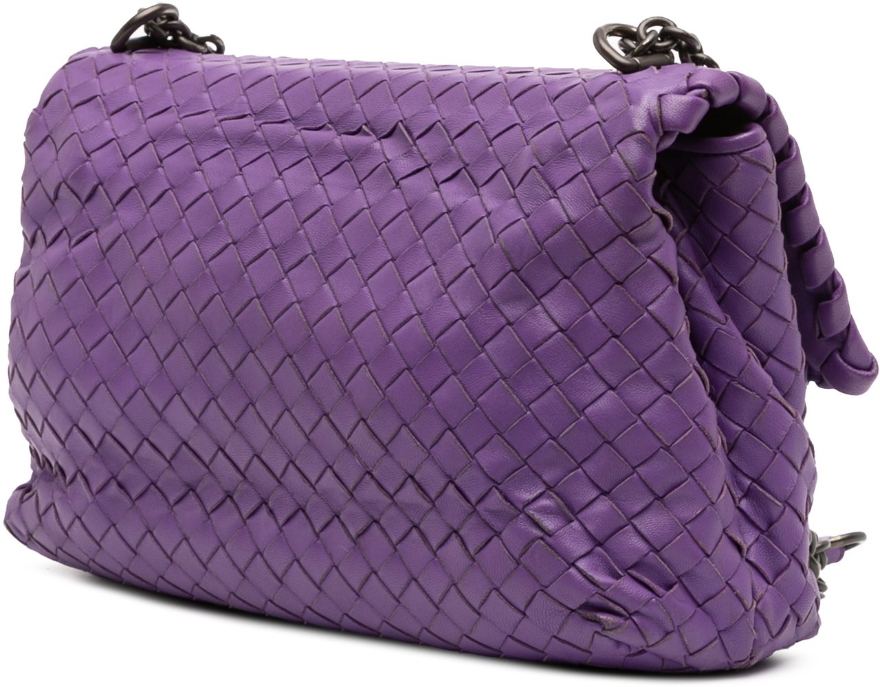 Bottega Veneta Small Nappa Intrecciato Olimpia Crossbody Paars