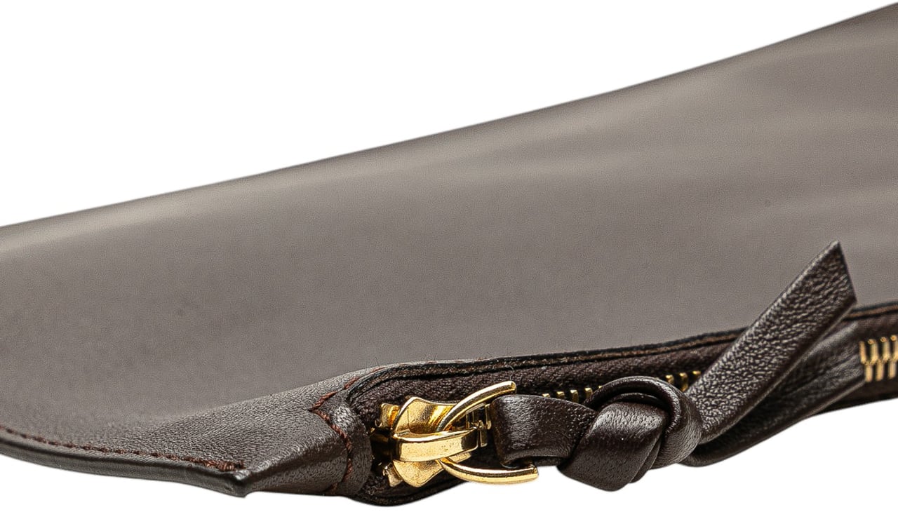 Bottega Veneta Lambskin Intreccio Cabat Tote Bruin