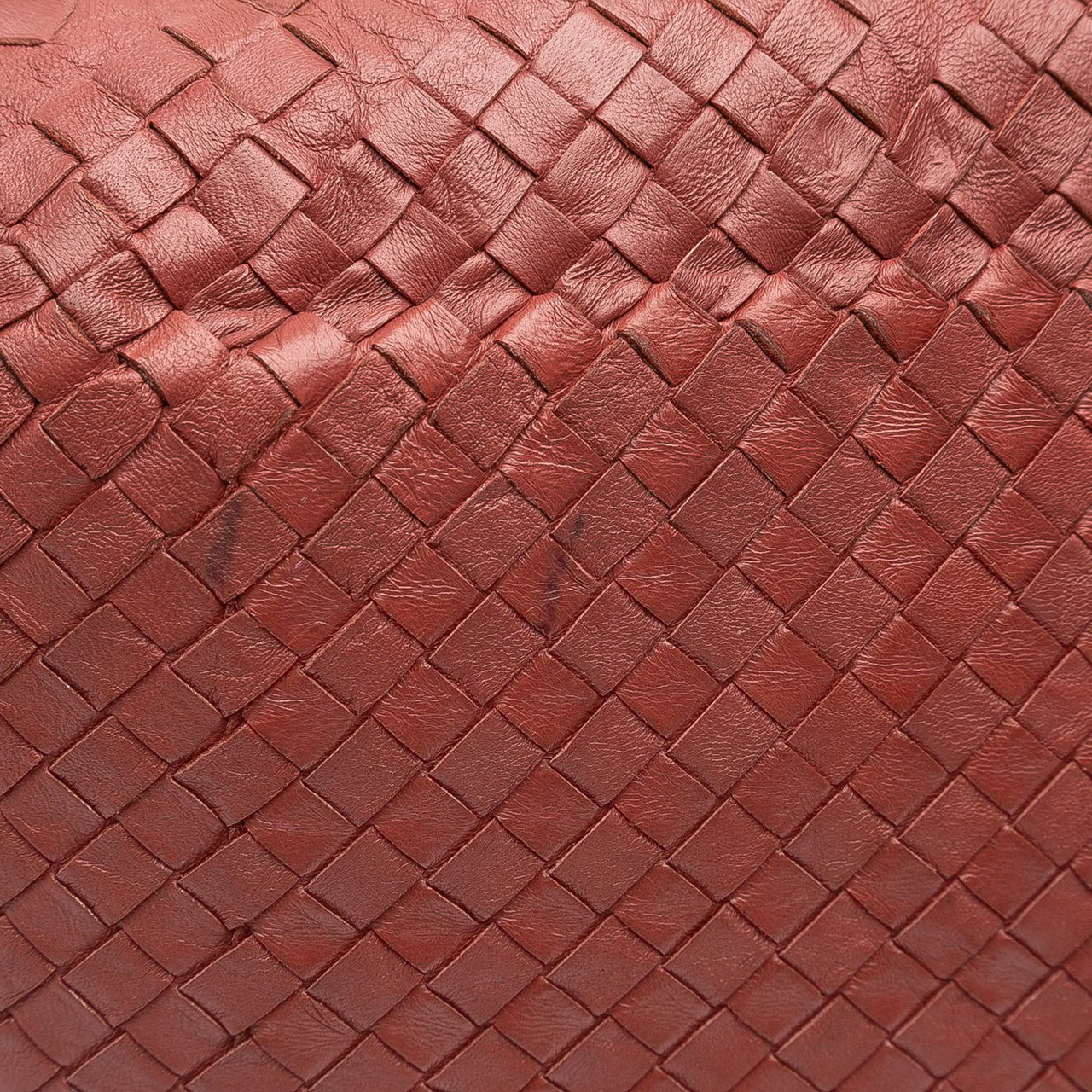 Bottega Veneta Large Intrecciato Trimmed Nappa Cesta Tote Rood
