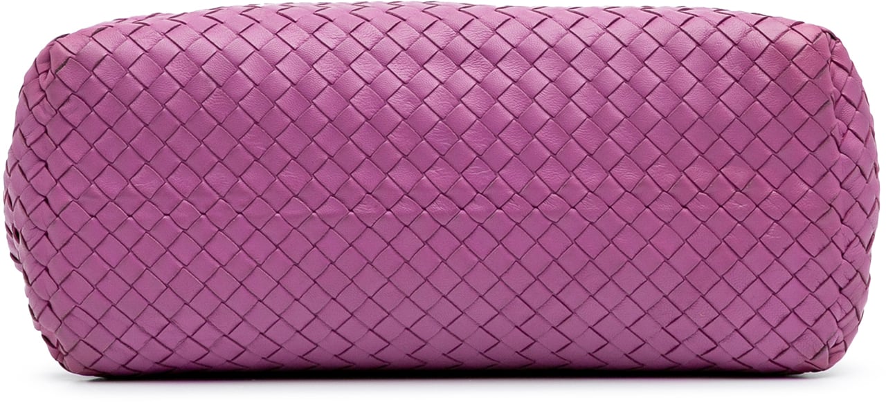Bottega Veneta Medium Nappa Intrecciato Double Chain Tote Paars