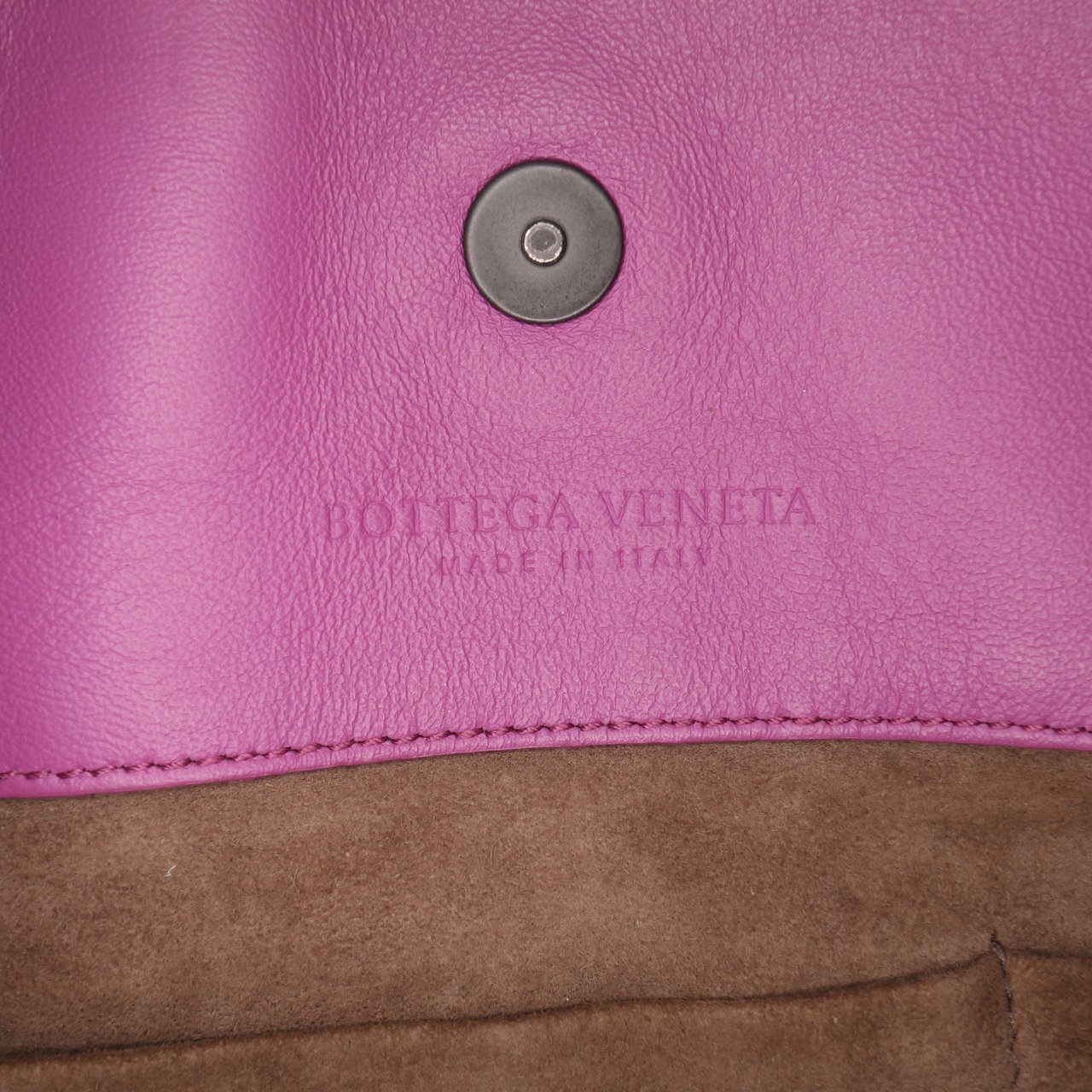 Bottega Veneta Medium Nappa Intrecciato Double Chain Tote Paars