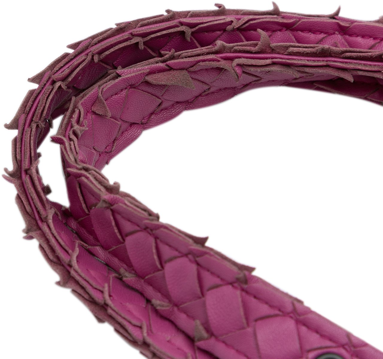 Bottega Veneta Nappa Intrecciato Patchwork Lido Fringe Tote Paars