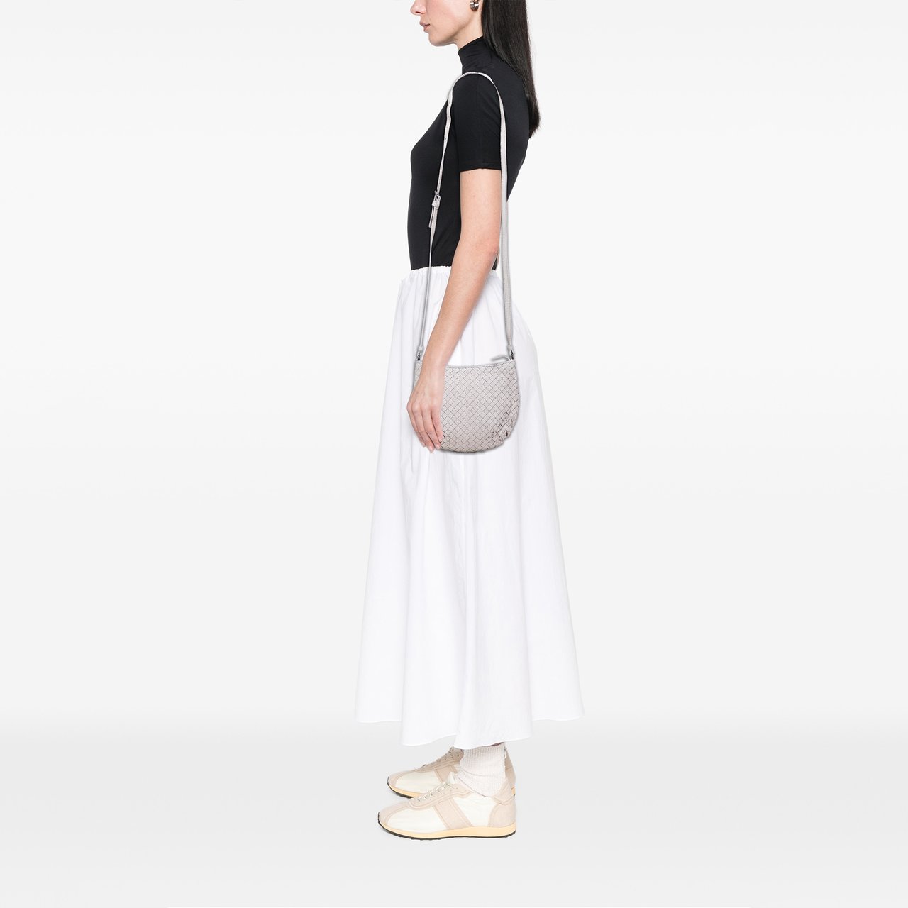 Bottega Veneta Cervo Intrecciato Crossbody Paars