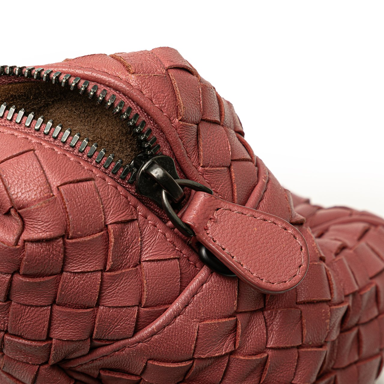 Bottega Veneta Nappa Intrecciato Bosto Roze