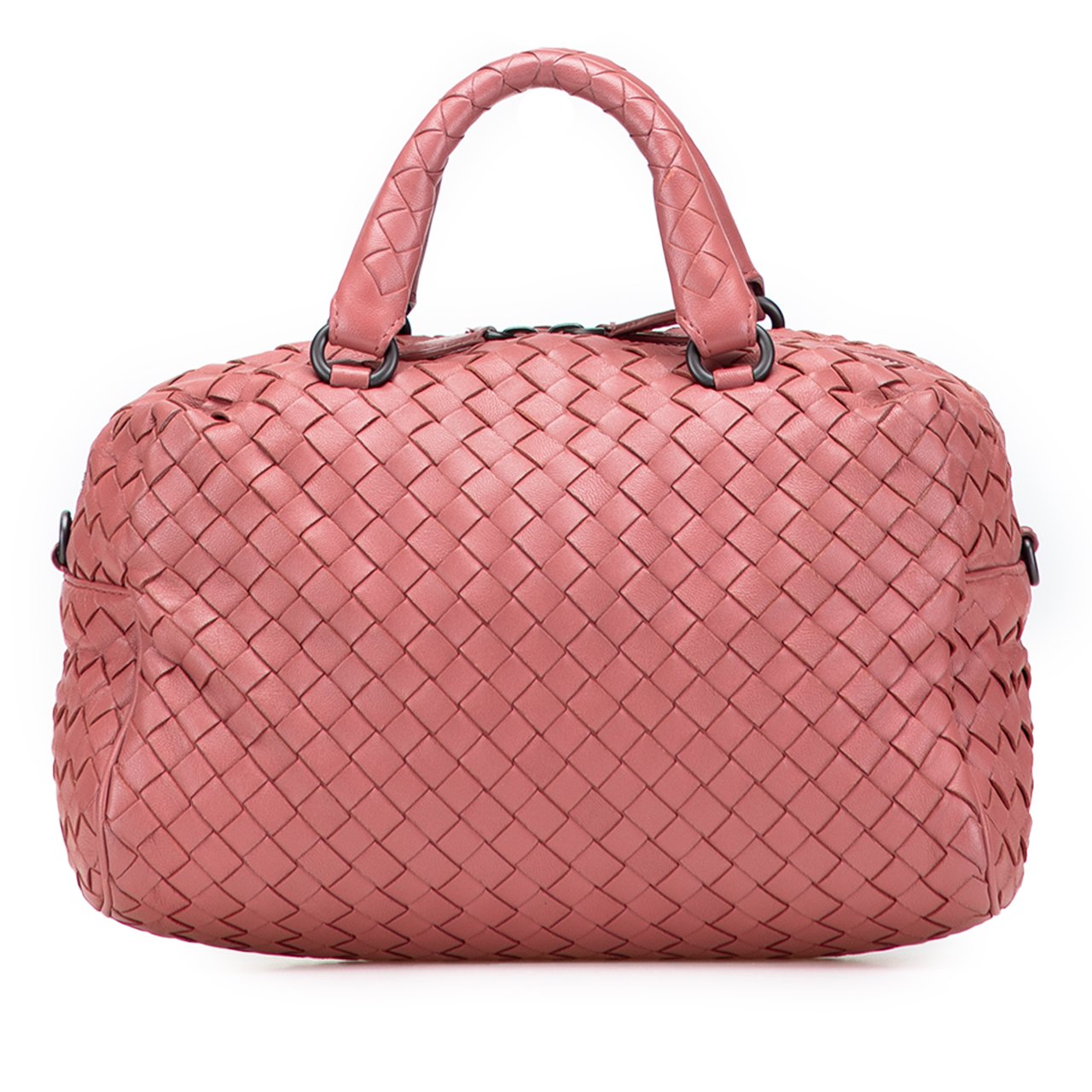 Bottega Veneta Nappa Intrecciato Bosto Roze
