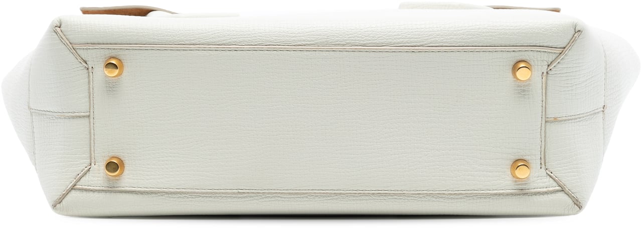 Bottega Veneta Medium French Calfskin The Arco Tote Wit