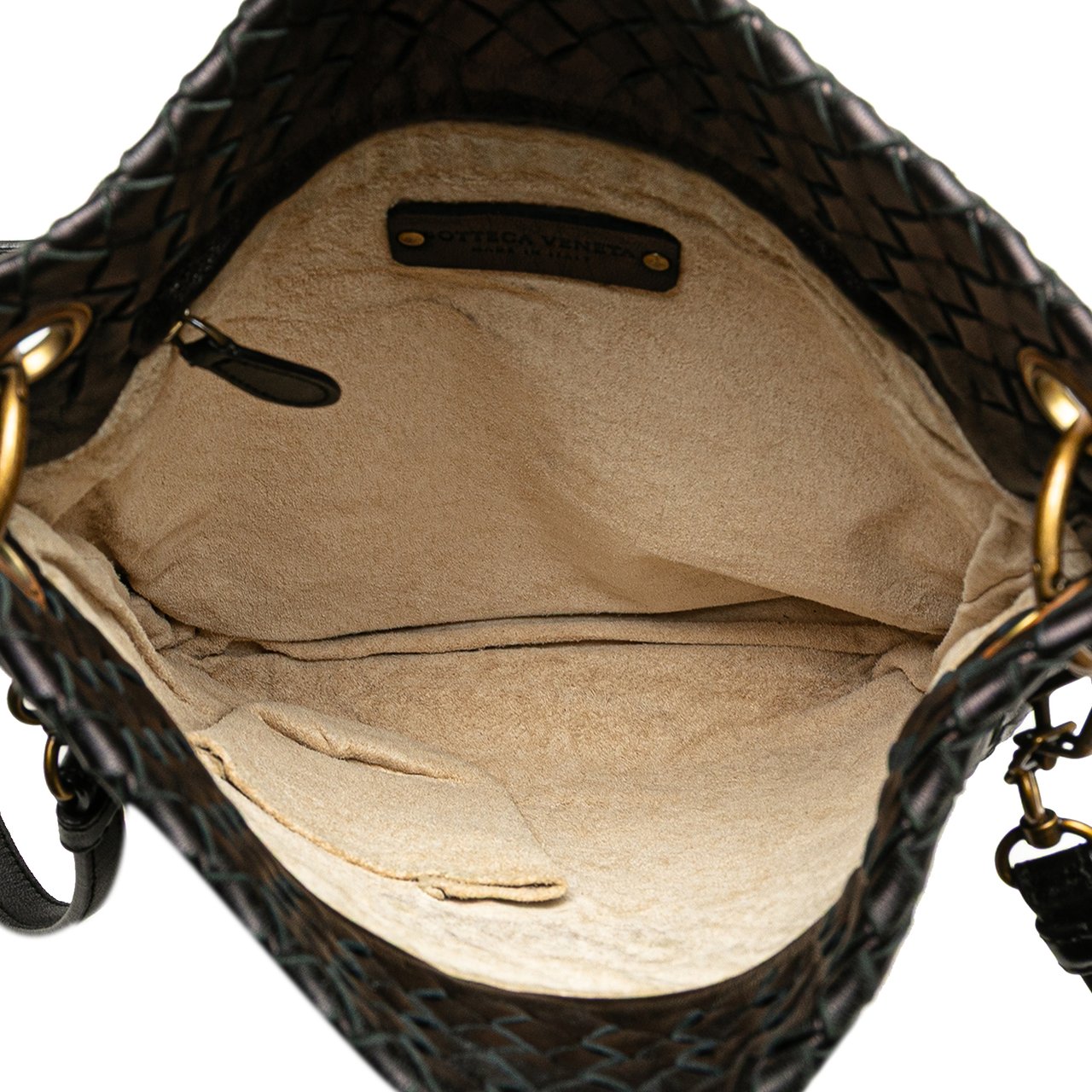 Bottega Veneta Nappa Intrecciato Crossbody Zwart