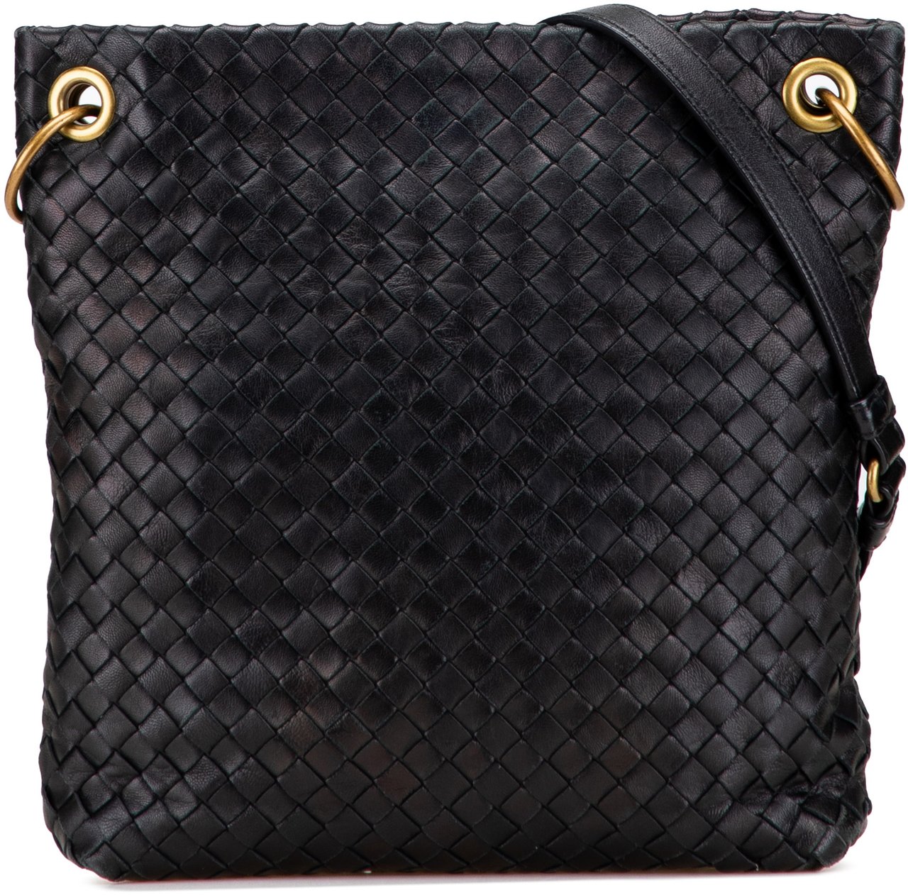 Bottega Veneta Nappa Intrecciato Crossbody Zwart