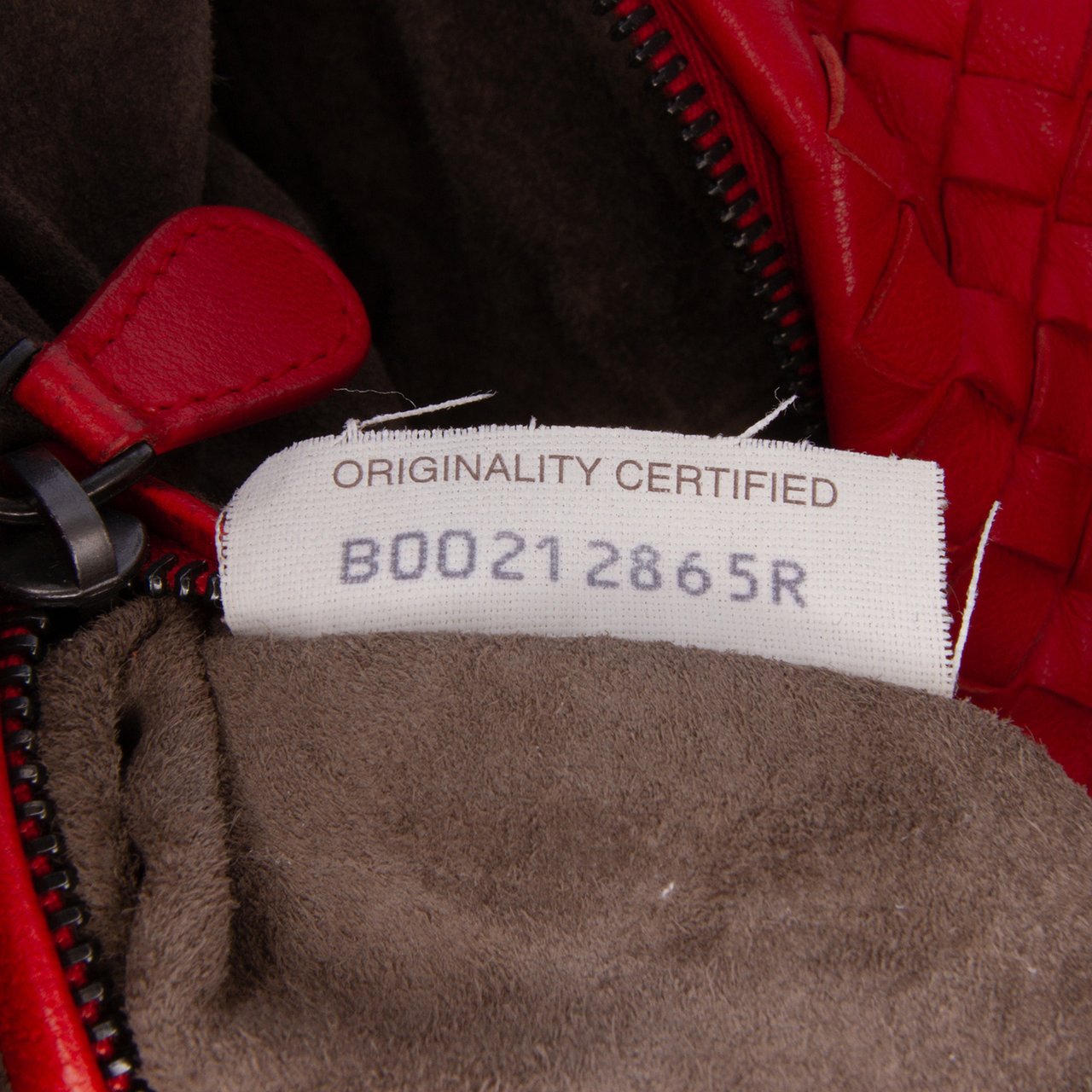 Bottega Veneta Nappa Intrecciato Cube Shoulder Bag Rood