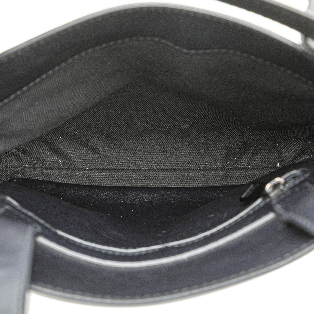 Bottega Veneta Nappa Intrecciato Messenger Bag Zwart