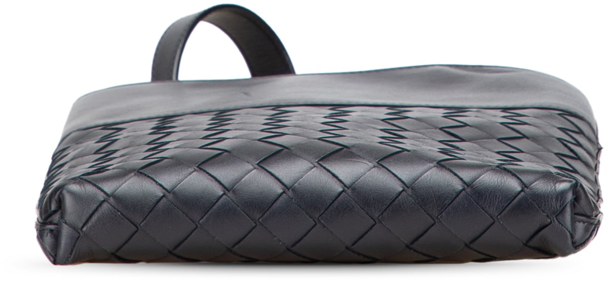 Bottega Veneta Nappa Intrecciato Messenger Bag Zwart