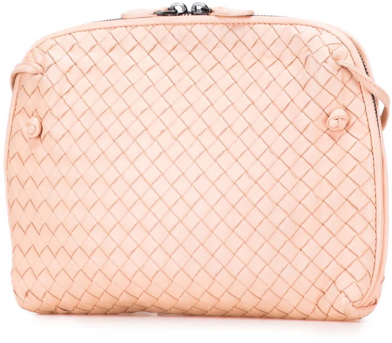 Bottega Veneta Nappa Intrecciato Nodini Crossbody Roze