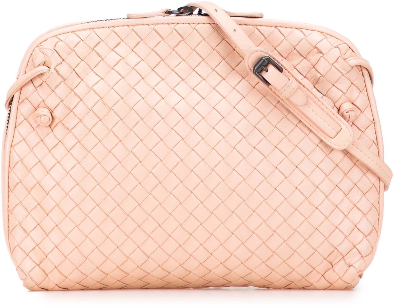 Bottega Veneta Nappa Intrecciato Nodini Crossbody Roze