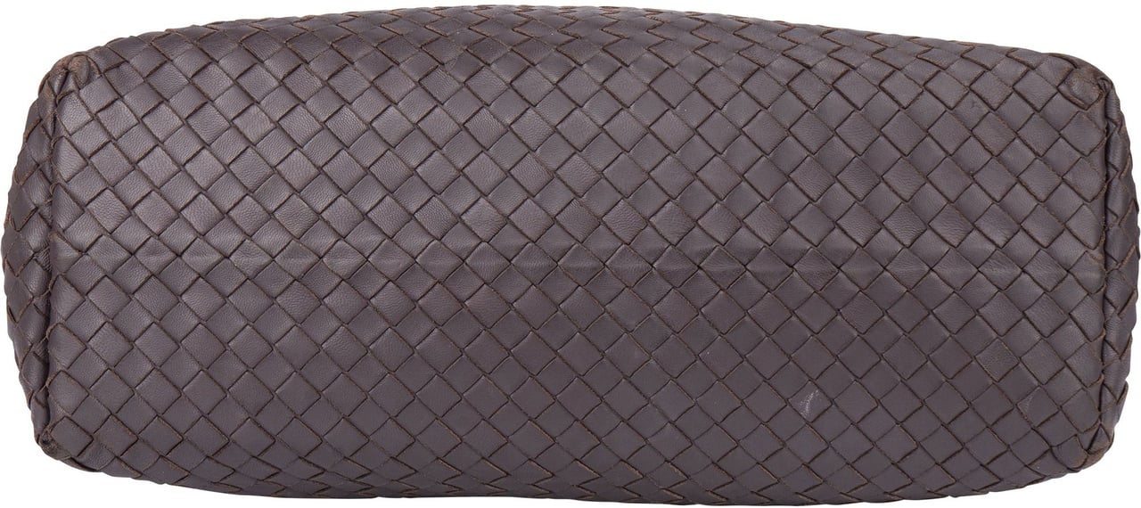Bottega Veneta Bottega Veneta Brown Intrecciato Leather Garda Handbag Bruin