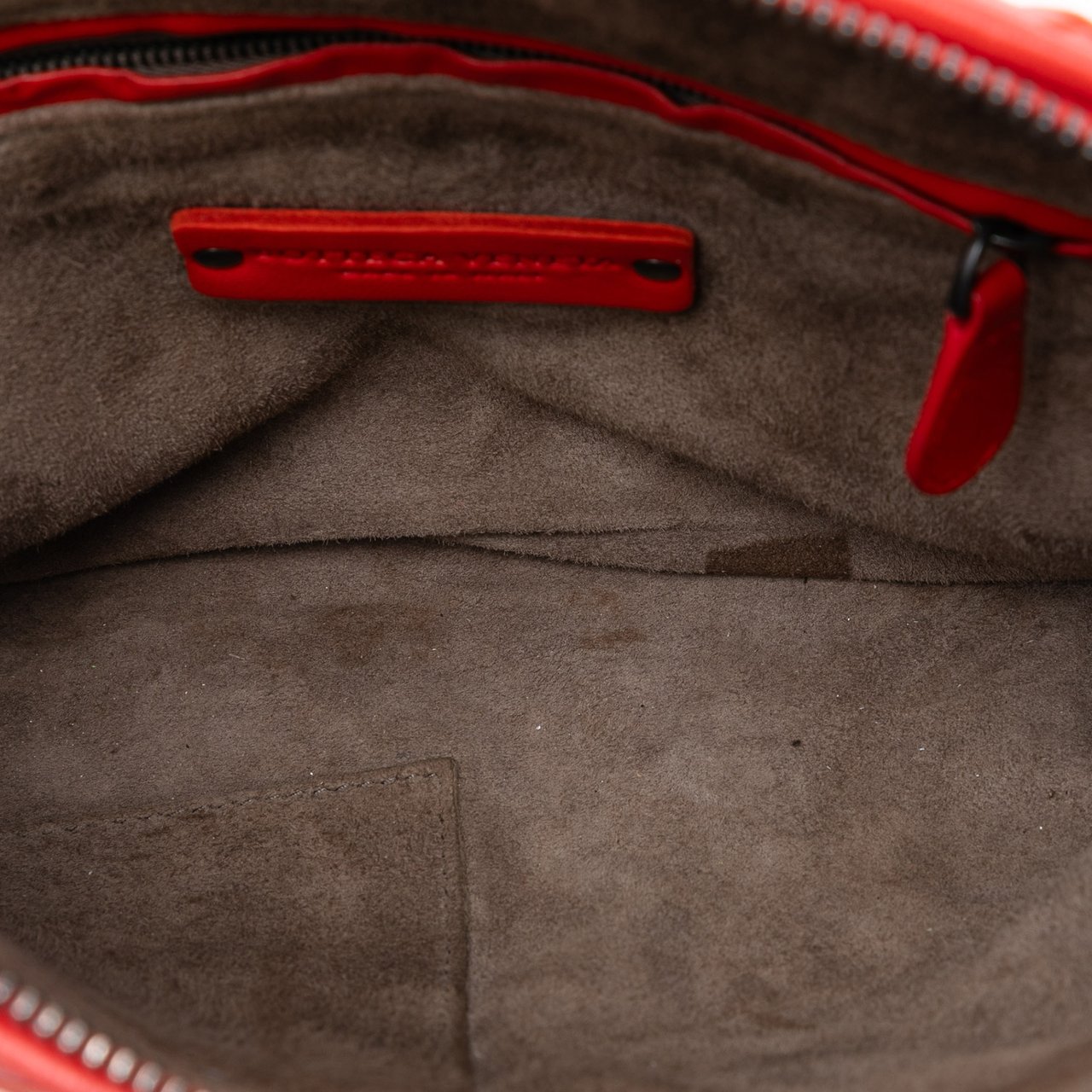 Bottega Veneta Nappa Intrecciato Nodini Crossbody Rood