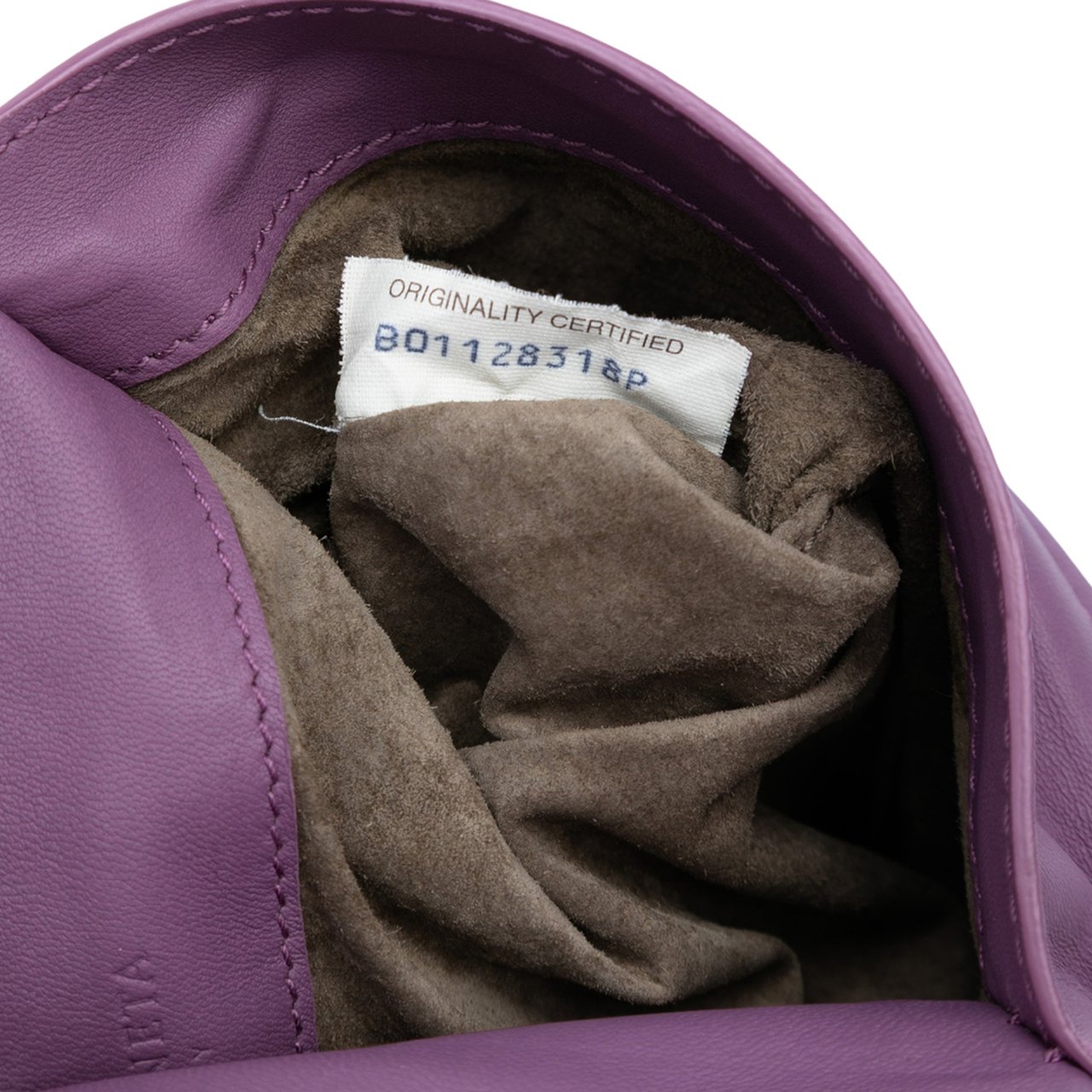 Bottega Veneta Mini Nappa Intrecciato Expandable Chain Flap Crossbody Paars