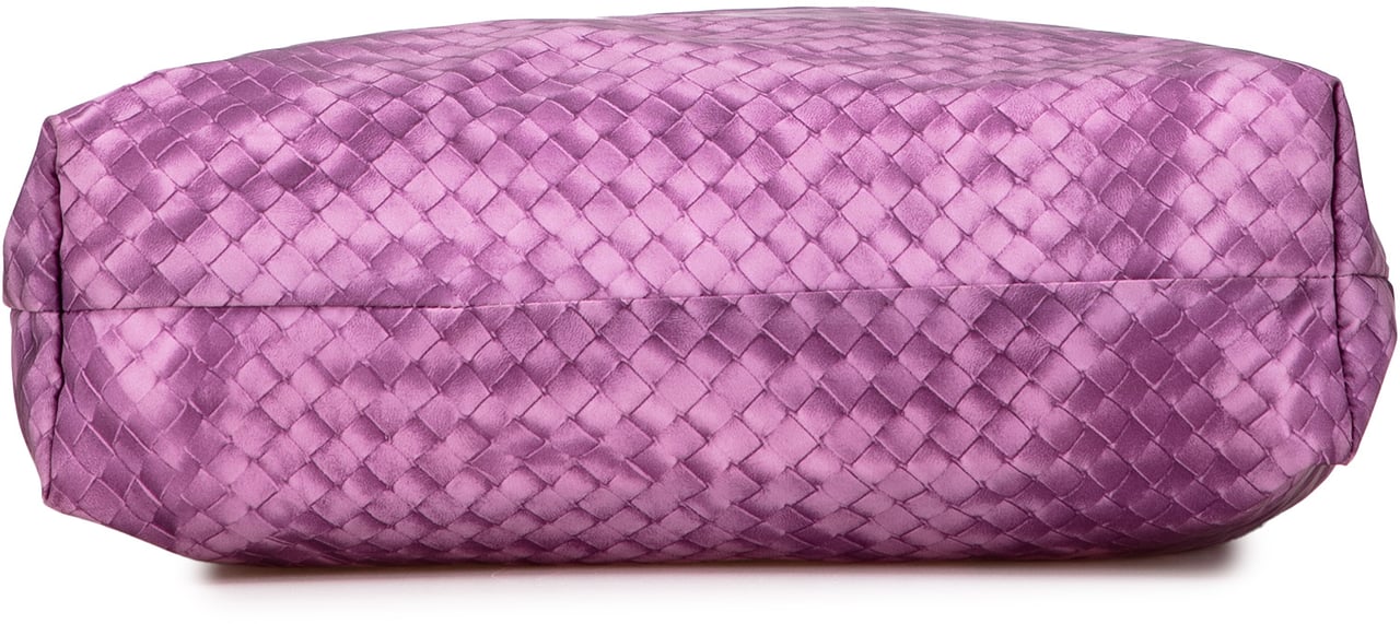 Bottega Veneta Nylon Intrecciolusion Tote Paars