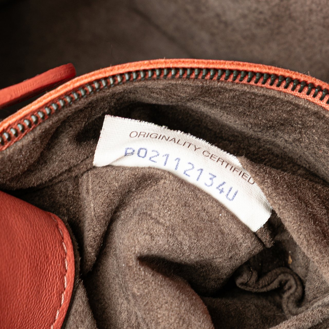 Bottega Veneta Leather Intrecciato Flap Satchel Oranje