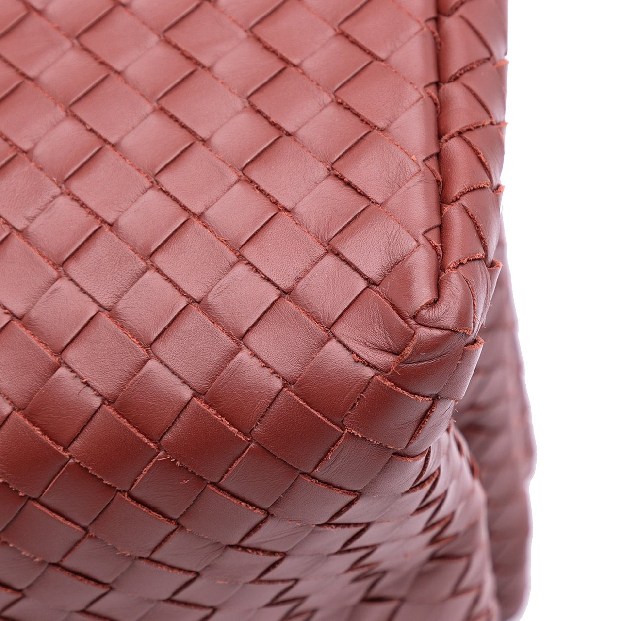 Bottega Veneta Medium Nappa Intrecciato Roma Tote Rood