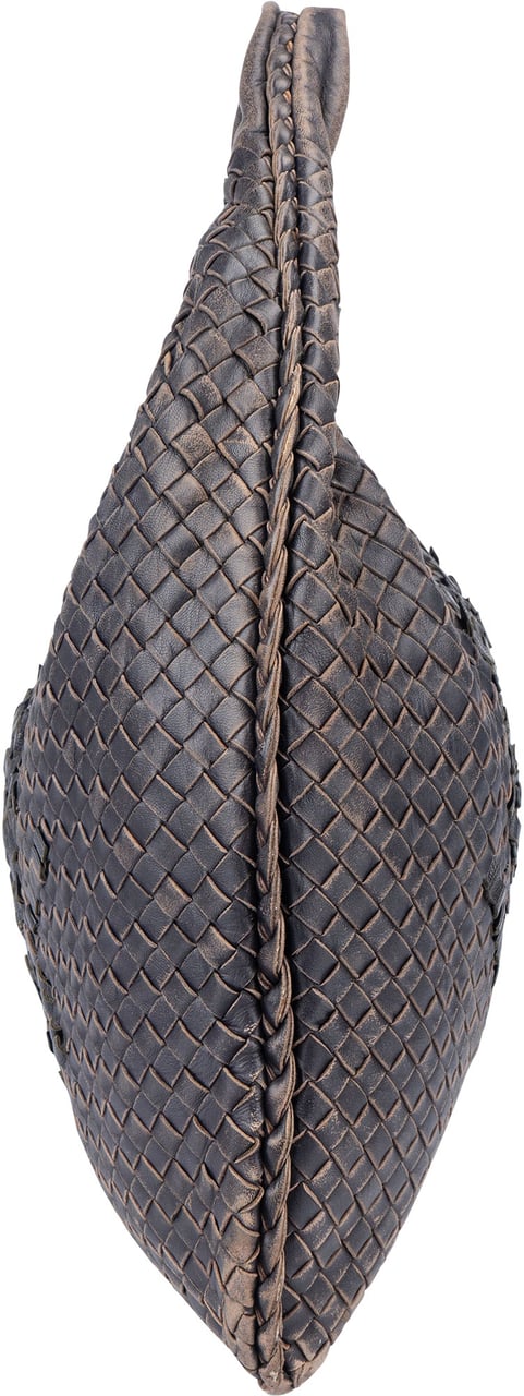 Bottega Veneta Bottega Veneta Intrecciato Leather Belly Hobo Bag Paars