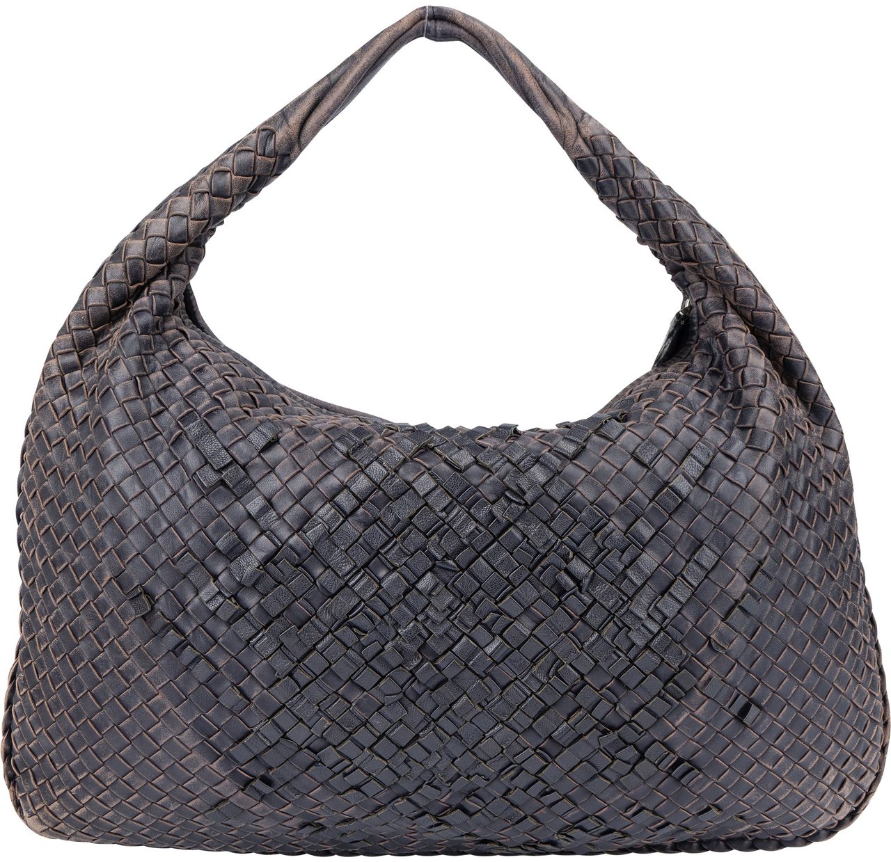 Bottega Veneta Bottega Veneta Intrecciato Leather Belly Hobo Bag Paars
