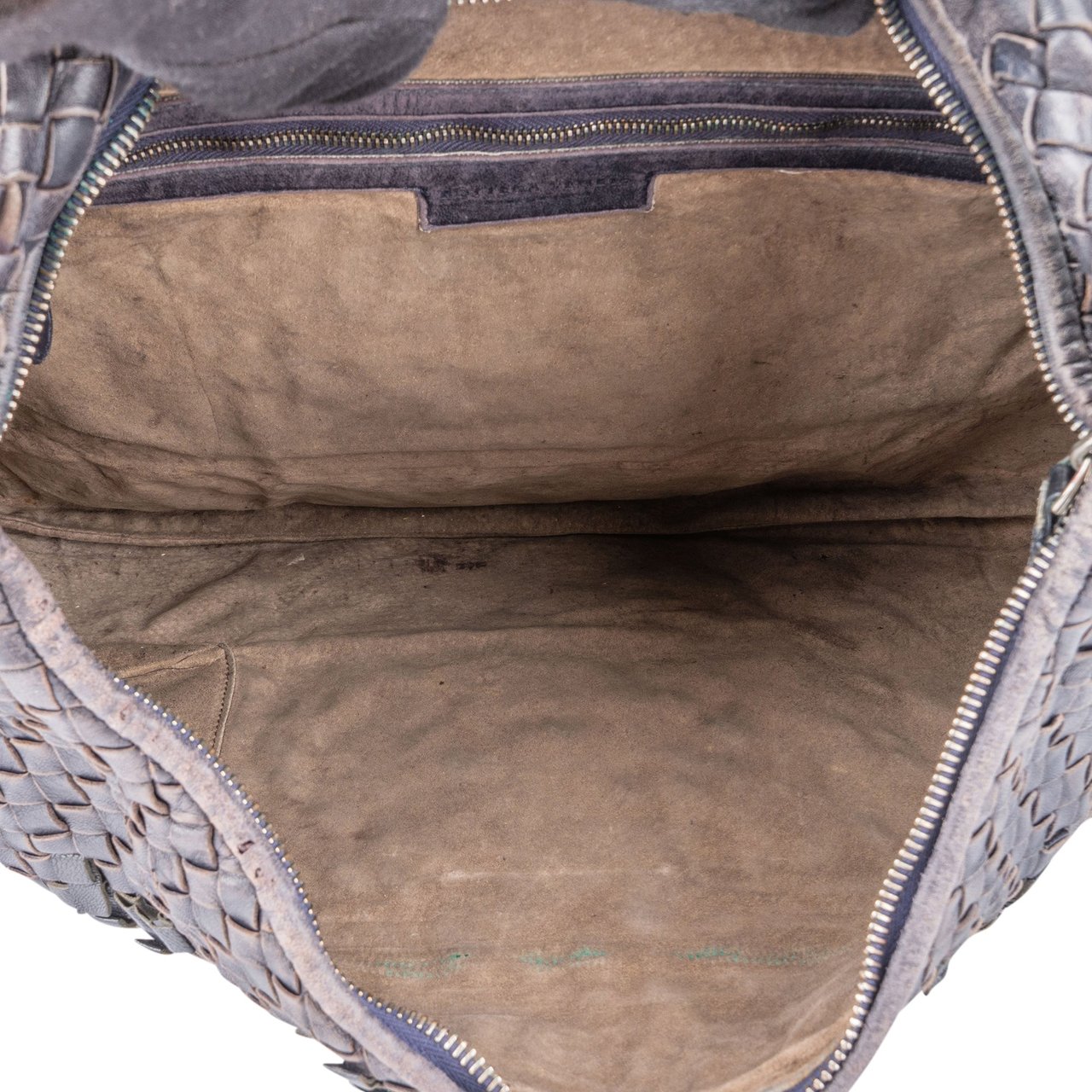 Bottega Veneta Bottega Veneta Intrecciato Leather Belly Hobo Bag Paars