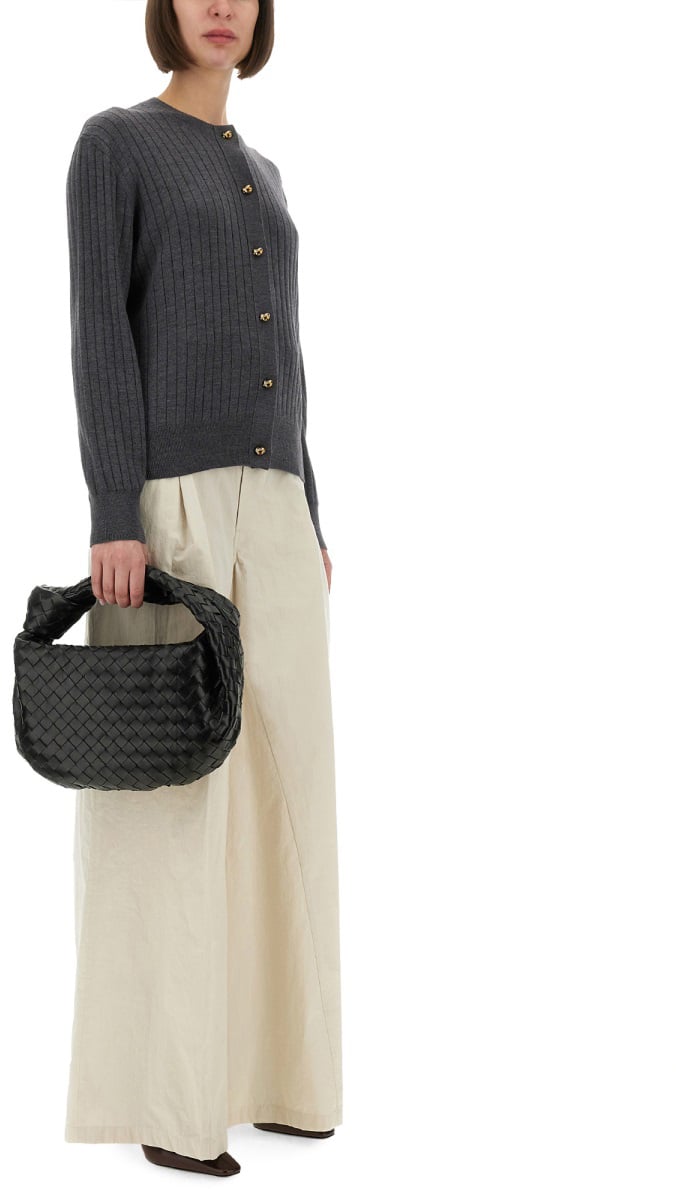 Bottega Veneta WOOL CARDIGAN Grijs