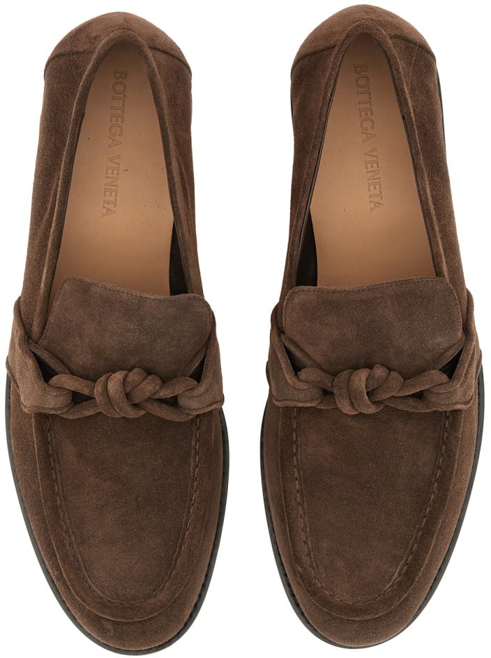 Bottega Veneta "ASTAIRE" LOAFER WITH "KNOT" DETAILING Bruin