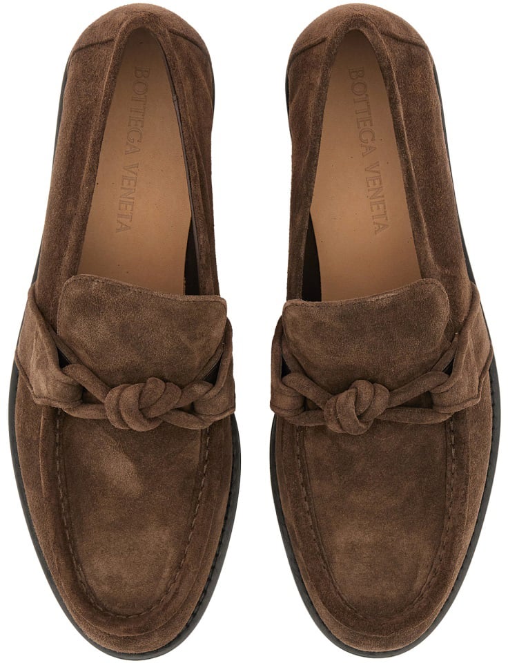 Bottega Veneta "ASTAIRE" LOAFER WITH "KNOT" DETAILING Bruin