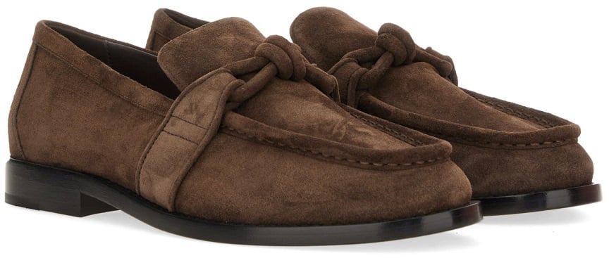 Bottega Veneta "ASTAIRE" LOAFER WITH "KNOT" DETAILING Bruin