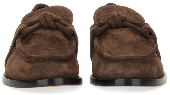 Bottega Veneta "ASTAIRE" LOAFER WITH "KNOT" DETAILING Bruin