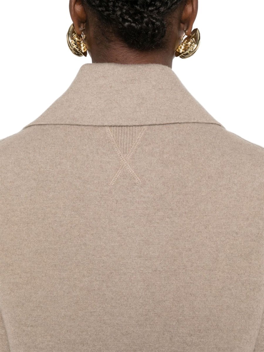 Bottega Veneta CASHMERE POLO SHIRT Beige