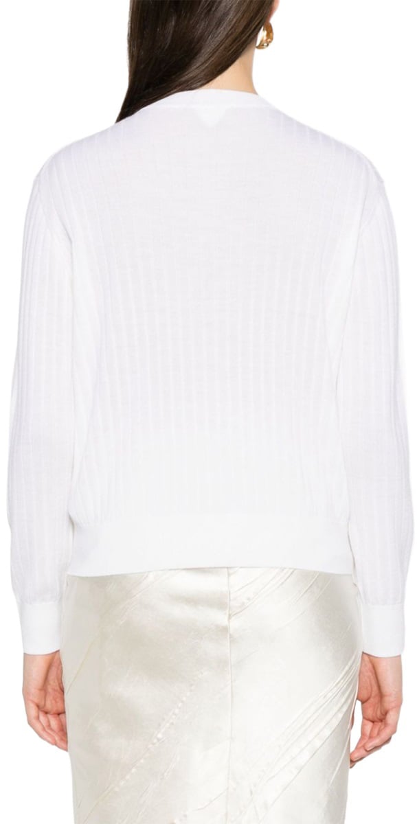 Bottega Veneta WOOL CARDIGAN Wit