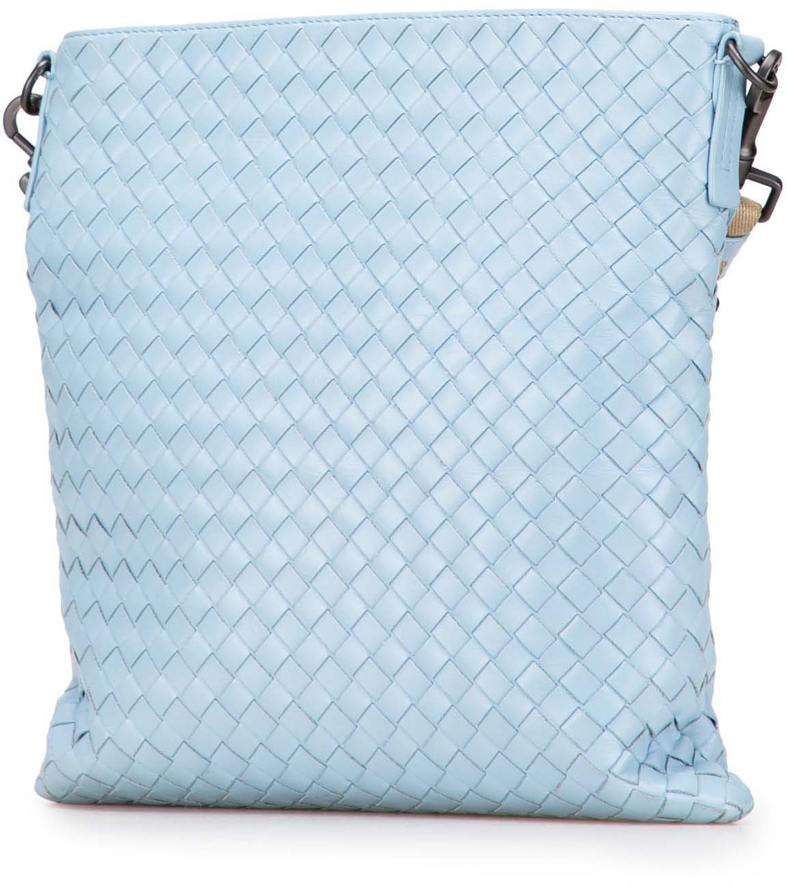 Bottega Veneta Nappa Intrecciato Crossbody Blauw