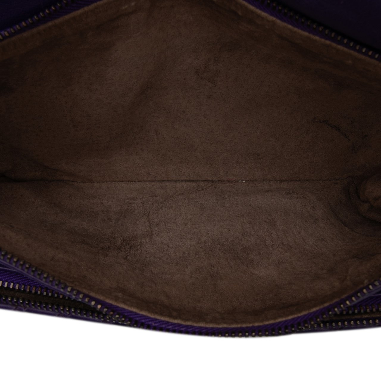 Bottega Veneta Nappa Intrecciato Triple Zip Shoulder Bag Paars