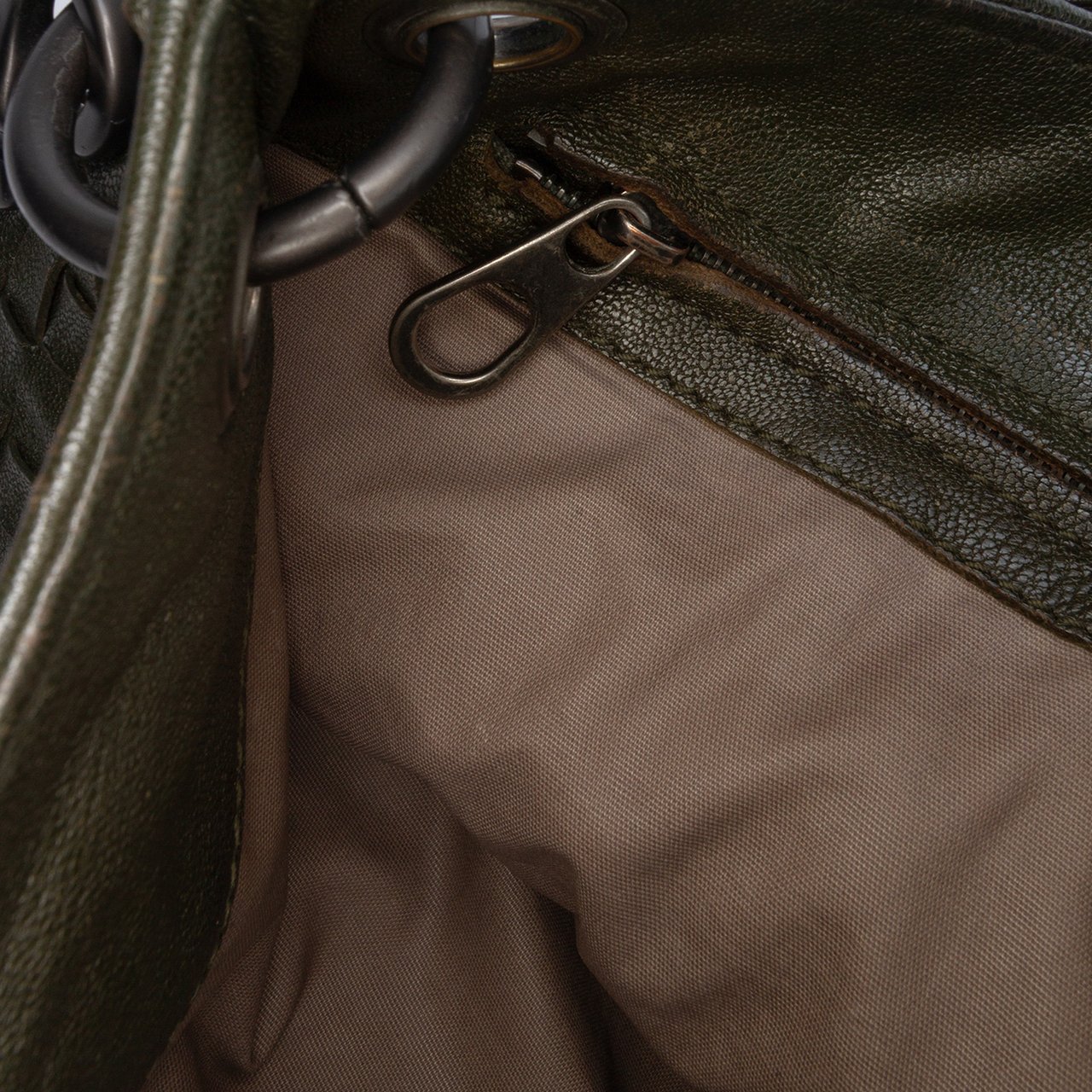 Bottega Veneta Nappa Intrecciato Crossbody Groen
