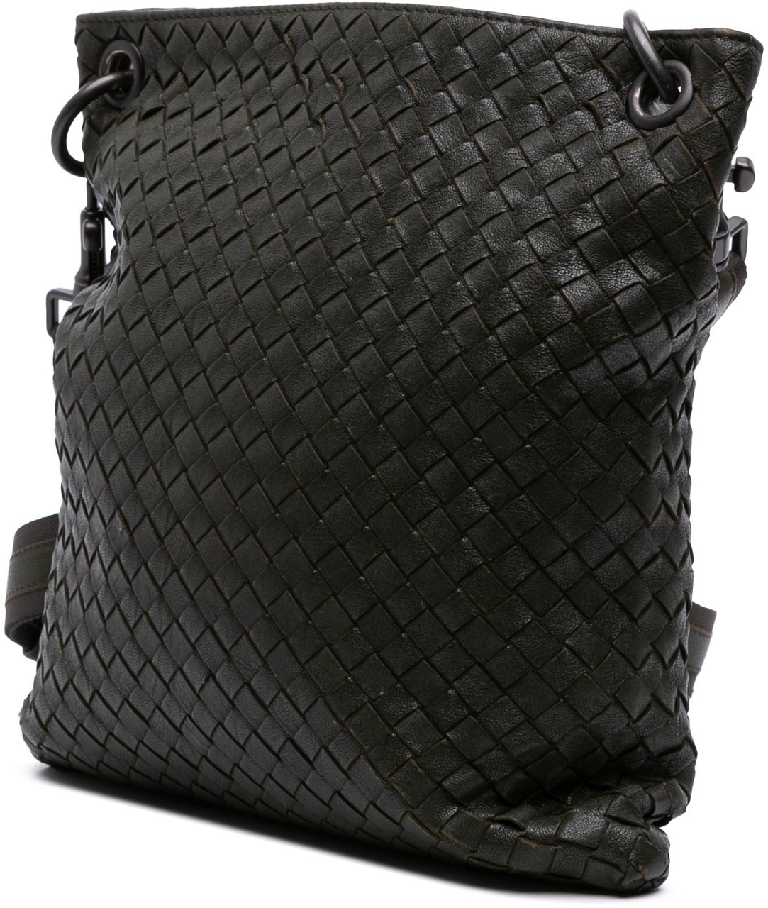 Bottega Veneta Nappa Intrecciato Crossbody Groen