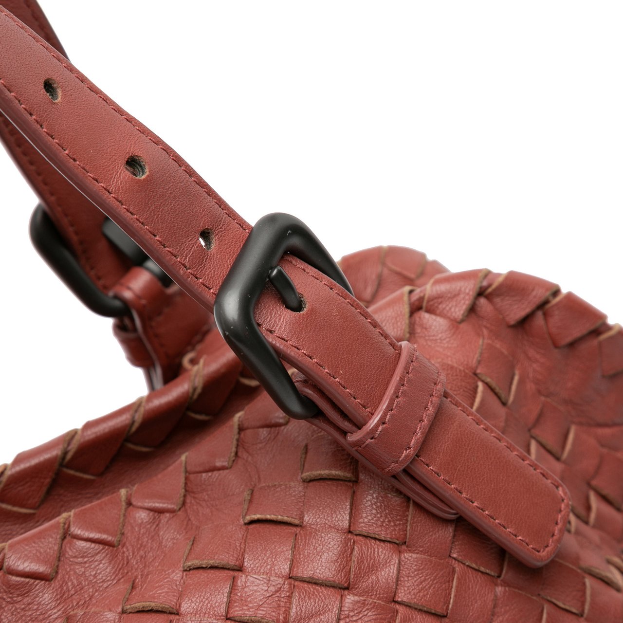 Bottega Veneta Nappa Intrecciato Tote Rood