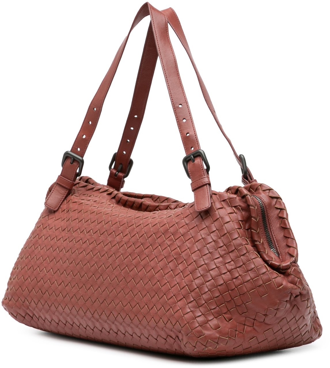 Bottega Veneta Nappa Intrecciato Tote Rood