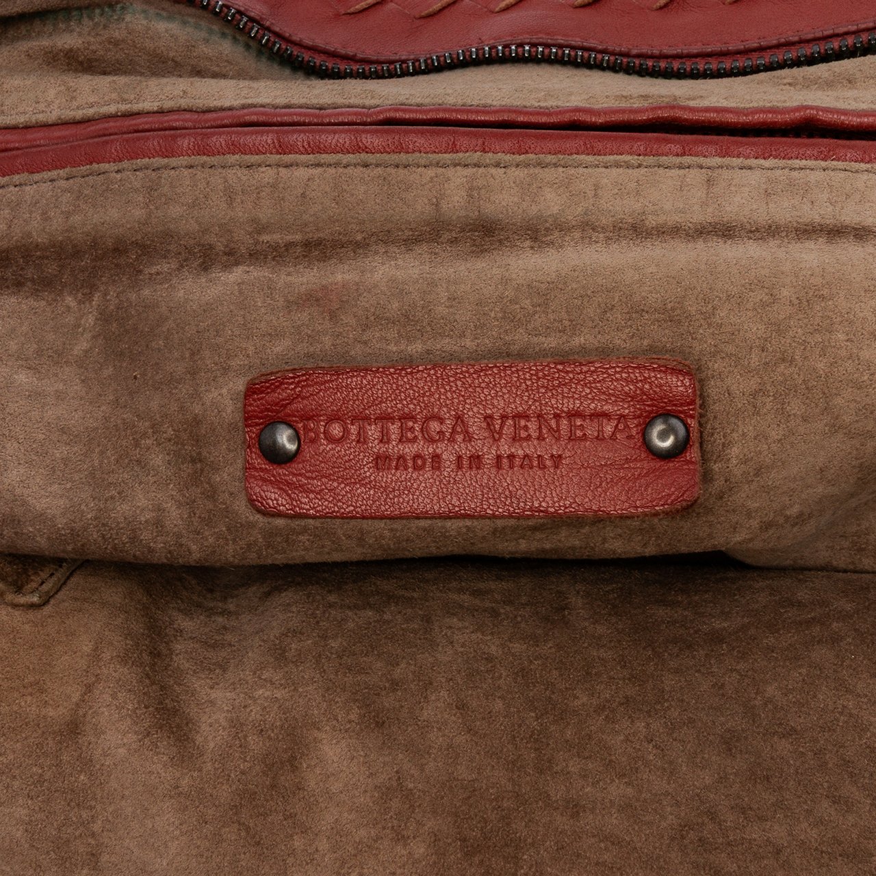 Bottega Veneta Nappa Intrecciato Tote Rood